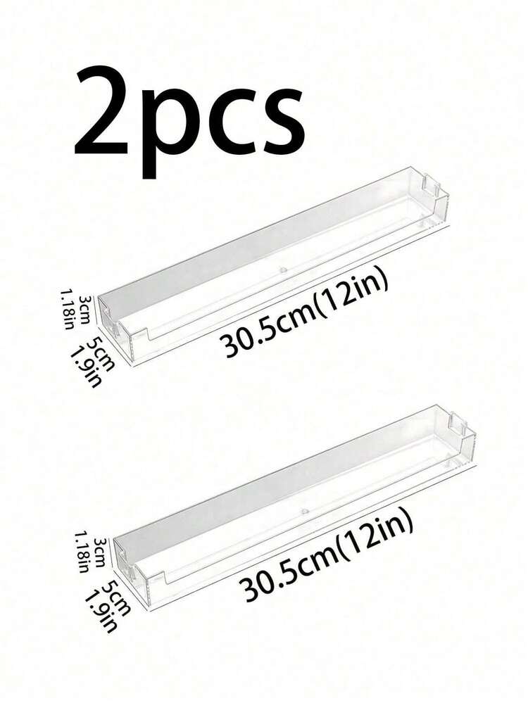 1pc/2pcs/6pcs Blind Box Display Rack, Wall-Mounted Adhesive Wide Panel Transparent Shelf, Suitable For Heavier Items, No Drilling Required, Convenient For Bathroom Storage And Cosmetics Organization - Multicolor - View 7