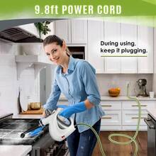 Phueut Pressurized Handheld Multi-Surface Natural Steam Cleaner With 12 Pcs Parts , Multi-Purpose Steamer Home Use, Kitchen And Car - 320白色 - 查看 9