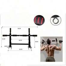 A Multi-Functional Wall-Mounted Pull-Up Machine Made Of Durable Steel With A Non-Slip Grip And Multiple Grip Positions For A Variety Of Exercises, Such As Pull-Ups, Wide And Narrow Grip Exercises, Hanging Leg Raises, And Push-Ups.