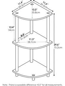 2025Furinno TURN-N-TUBE Corner Shelf, 3-Tier Corner Bookshelf, Display Storage Shelves With Open Shelves, For Organization And Storage, Living Room, Home Office, Garage, Amber Pine - 粉紅色/白色 - 查看 11