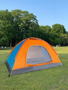 1pc Camping Tent, Multi-Color Options, Waterproof, UV-Resistant, Anti-Mosquito, Easy Assembly, Portable, Handmade, Outdoor Accessories, Suitable For 1-3 People Camping, Hiking, Trekking