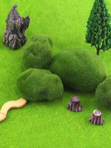 5pcs/10pcs Artificial Moss Rocks, Green Floral Moss Balls Moss Covered Stones Fake Moss Decor For Floral Arrangements Fairy Gardens And Crafting