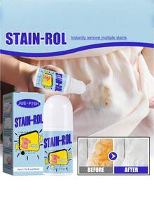 JUE FISH 50ml Portable Stain Remover Roll-On, Strong Cleaning Pen, No-Rinse Emergency Quick Cleaning Liquid Roll-On Cleaner, Clothing & Fabric Cleaning Tool - Multicolor - View 12