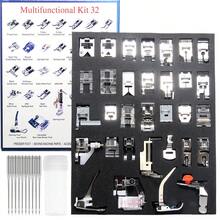 11/16/32/42/48/52pcs Sewing Machine Presser Foot Set Compatible With Brother, Baby Lock, Singer, Janome And Most Low Shank Sewing Machines, Complete Sewing Machine Presser Foot Kit, Home Sewing Machine Sewing Accessories, Sewing Machine Parts, DIY Sewing Accessories