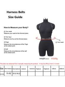 Leather Chest Harness Belt For Women Chest Harness Woman Fashion Wide Leather Waist Harness For Women Rave Costume Belt Women's Belts & Trouser Belts