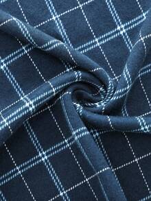 Men's 100% Cotton Lounge Pants, Soft, Comfortable, Breathable Casual Homewear, Winter - Royal Blue - View 10