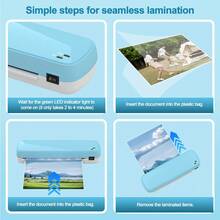 Thermal Laminator Machine - 3 Min Fast Heat & Seal For Multi-Size 3x5/4x6/5x7/7x8" Photos & Documents | Commercial Grade, Fade-Proof Tech | For Home Office, Business & Crafting - US A Type Plug(110-127V) - View 8