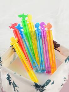 48/24/12pcs Mini Bubble Wands, Ocean Animal Shaped Bubble Bottles, Mini Test Tubes (Bubble Liquid Not Included), Party Atmosphere Creation Tools, Suitable For Weddings, Celebrations, Anniversaries, Parties, Birthday Gifts/Graduation/Back To School Atmosphere Creators - Multicolor - View 6