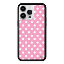 Black And White/Brown/Yellow Polka Dot Phone Case Compatible With Apple 16/15/14/13/Pro/Max/Plus Hard Shell Full Protection Silicone Shockproof Fashion WF - 粉紅色波點 - 查看 2
