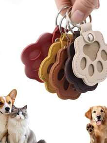 1pc Customized Pet Plush Keychain, Personalized Photo Keyring, Unique Pet Owner Memorial Gift For Dog & Cat Lovers, Durable, Vibrant Color, Adorable