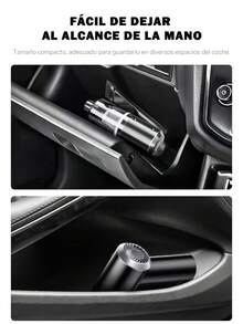 Mini Aspiradora de Mano Inalámbrica Portátil para Carro o Hogar húmedo y Seco Portátil Super Succión,Aspiradora Portatil , Funcionamiento Silencioso, Articulo Basico Para La Limpeza Del Hogar - Negro - Ver 6