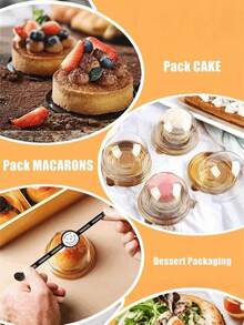 带盖透明塑料迷你蛋糕盒、圆形纸杯蛋糕托、塑料蛋黄泡芙容器、月饼圆顶盒、烘焙包装盒、厨房烘焙工具、小型企业用品学校用品食品袋食品盒适用于糖果巧克力饼干等。 - 彩色 - 查看 2