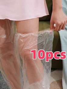40个/20个/10个/1个足部护理足膜，一次性腿膜带脚腿套，高透明防水保湿腿部护理套 - 彩色 - 查看 8