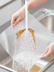 1 rollo de revestimiento antideslizante para cajones, alfombrilla impermeable para refrigerador, revestimiento de cajón recortable, alfombrilla de escritorio de EVA sin adhesivo, a prueba de aceite, impermeable, resistente a las manchas, lavable para cocina, gabinete, baño escolar, oficina, hogar, viaje, decoración del Día de la Madre para cajones