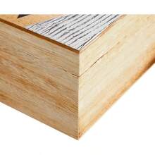 Small Wooden Decorative Box With Hinged Lid Tassel, Jewelry Trinket Storage - Wooden Jewelry Box - 9.4x 6x 3 Inches - 棕色 - 查看 5