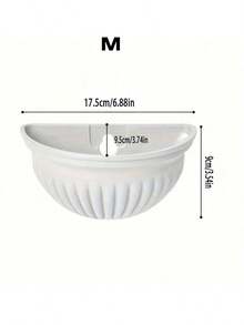 1pc Wall-Mounted Mini Planter Pot, Indoor/Outdoor Succulent, Cactus Plastic Floating Hanging Planter, Suitable For Living Room, Porch, Railing, Garden, Balcony, Terrace, Desktop