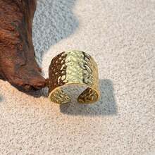 New 18K Stainless Steel Fashion Ring, The Opening Design Can Be Adjusted In Size - 11 - View 1