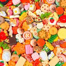 1 件微型超市便利店货架,儿童过家家逼真水果、面包、零食展示架 - 彩色 - 查看 13