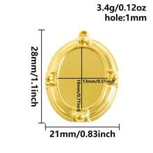 2 pezzi di ciondoli in acciaio inossidabile con forme assortite, inclusi rettangolo, ovale, goccia d'acqua, cuore, quadrato, per fai da te con resina, gocce d'olio, pietre, charms geometrici di alta qualità per la realizzazione di gioielli e decorazioni casual quotidiane
