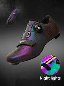Professional SPD Unisex Cycling Shoes Compatible With Peloton Indoor Road Bike Riding Shoes For Men And Women Can Be Fitted With Triangular Shoe Clips For Outdoor Pedals,Anti-Slip And Wear-Resistant,Lightweight And Comfortable - Fantasy Purple - View 8