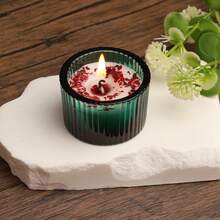 1/4pcs High-End Glass Aromatherapy Candle Set Gift Box, Made Of A Mixture Of Glass Wax, Soy Wax, And Beeswax, Suitable For Wedding Venues, Halloween Holiday Venues, Restaurants, Living Rooms, Yoga Studios, Meditation, Birthday Candles, Mother's Day Gifts, Valentine's Day Gifts, Birthday Gifts, Adult Gifts, Wedding Candles, Home Decoration, Room Decoration, Wedding Gifts, And Souvenirs