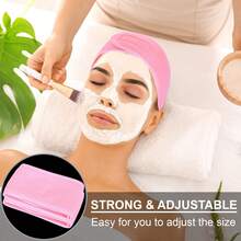3 chiếc băng đô chăm sóc da mặt SPA điều chỉnh được dành cho nữ, dùng khi tắm, trang điểm, thích hợp để rửa mặt, khăn mềm, có thể dùng làm phụ kiện tóc, băng đô chăm sóc da, làm đẹp, sản phẩm chăm sóc da, SPA, tự chăm sóc, dụng cụ chăm sóc da, chăm sóc da mặt, đồ dùng làm đẹp, da, sữa rửa mặt, chăm sóc da mặt - Nhiều màu - Xem 8