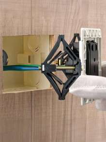 10 Pcs 86/118 Switch Box Repair Tools, Wall Mount Switch Box Repair Tools, Bottom Box Repair Fixture Set With 10 Screws For Repair