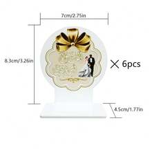 6 piezas Dispensador de recuerdos de boda árabe, set de dispensador de regalo de boda con caligrafía árabe, dispensador de Oud y Bakhoor, apto para contener perfume árabe, dátiles y dulces, aplicable para decoración de lugar de boda y plataforma de dispensación de recuerdos (perfume y regalos no incluidos) - Multicolor - Ver 14