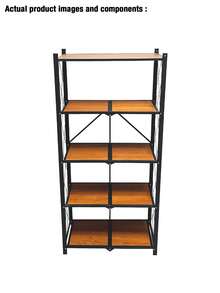 A Multi-Tiered Folding Floor-Standing Storage Rack With Casters, A Three-, Four-, Or Five-Tier Kitchen Microwave Rack, Living Room Bookshelf, Bathroom Storage Rack, And A Narrow-Gauge Household - Black (five Layers) - View 10