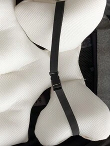 1 pezzo Cuscino imbottito spesso con motivo ricamato per seggiolino passeggino per bambini