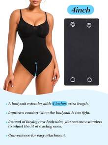 1/3pcs Premium Tight Clothing Extender, Women Bodysuit Length Extender Clips For Comfortable Fit - Multicolor - View 7