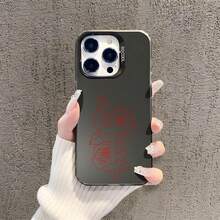 Funda de Estética Cristiana con Flores Cruzadas para 16 Pro, Funda 11 15 14 13 12 Pro Plus, Fundas de Teléfono Negras y Plateadas a Prueba de Golpes, Regalos Cristianos para Hermanas, Mujeres y Hombres - Negro - Ver 6