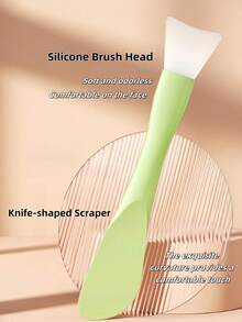 OEIEZ Perie de curățare facială, perie de mască facială din silicon 2 în 1 și scrubber pentru față, pentru exfoliere, masaj, îndepărtarea punctelor negre, îndepărtarea machiajului pentru îngrijirea pielii, aplicator pentru nămol, argilă, loțiune de corp, mască DIY