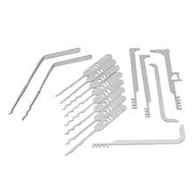 15pcs Stainless Steel Locks With Handles And Bottle Opener Locks, High-Quality Practical Locksmith Tools Made Of Hard Materials - Silver - View 3