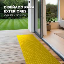 VINILMAX Piso Antiderrapante Resistente de 160 cm de Ancho x 300 cm de Largo | Antideslizante, Textura Rugosa, Soporte Non Woven, Fácil de Instalar | Ideal para Pasillos, Escaleras, Bodegas, Coches, Gimnasios, Talleres - Amarillo - Ver 3