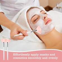 12 piezas de suministros de belleza, set de brochas para mascarilla - herramientas de brochas para mascarilla, 4 tazones de mascarilla en color oro rosa, 4 brochas en forma de abanico para mascarilla, 4 brochas, suministros de belleza, cuidado de la piel y facial DIY