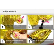 1pc/Set 40 Inch Large Digital Balloons 0-9, Foil Polyester Film Large Digital Balloons, Used For Birthday Party Supplies Decoration, Suitable For Birthday Parties, Anniversaries, New Year's Parties, Golden Weddings, Party Supplies Party Decoration.