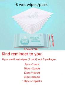 8/16/32/64/128片迷你独立包装便携清洁湿巾护理湿巾旅行迷你独立可爱包装清洁湿巾，方便携带，适合旅行和外出就餐 - 霧霾藍 - 查看 9