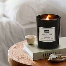1 件装精油香薰蜡烛，室内家用大豆蜡烛，香氛礼品，小黑杯 - 彩色 - 查看 15