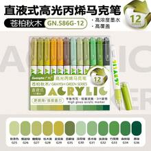 GuangNa 168 Vibrant Colors Acrylic Paint Markers | Bullet Tip (1.2mm) For Sharp Lines | High Coverage & Large Ink Capacity | 14 Sets, 12/Pack - Art, Crafts, Journaling Essential, Gift For Back To School