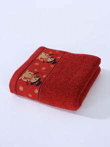 Conjunto de 3 toalhas bordadas com veados fofos de Natal de 40 x 75 cm, macias e absorventes que não soltam pelos, para banho, rosto, casa, banheiro, piscina, hotel, toalhas absorventes premium de secagem rápida para adultos, presente de Natal maravilhoso, toalhas de banho quentes para decoração de inverno para salão de beleza, esportes de hotel, itens essenciais para casa, toalha, cuidados com a pele