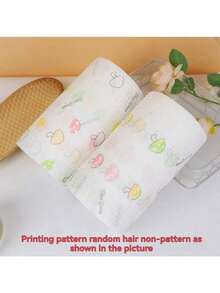 1 Roll 50/100/200/400 Sheets High Quality Reusable Kitchen Paper Towels, Larger & Thicker, Washable, Non-Stick, Easy To Clean, Multi-Purpose, Suitable For Home And Kitchen - Colorful Pattern - Multicolor - View 3