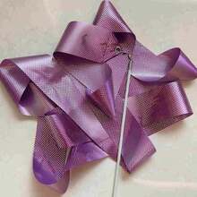 1/2/5 条艺术体操丝带，2 米/4 米/6 米舞蹈丝带，舞蹈表演丝带，闪光舞蹈缎带，带旋转指挥棒