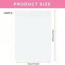 100pcs Transparent Self-Sealing Wax Paper Packaging Bags, Suitable For Gifts, School Supplies, Food Bags, Food Boxes, Candies, Chocolates, Cookies Etc. - Clear - View 17