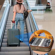 悬挂式真空收纳袋，大号悬挂式省空间收纳袋，衣物悬挂式收纳袋，真空密封，适用于西装、连衣裙、外套、衣柜整理、搬家用品、旅行压缩袋、必备旅行压缩袋、真空包装省空间袋、邮轮旅行配件收纳袋、衣物内衣收纳袋 - 無色 - 查看 11