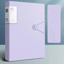 60-Pockets A4 File Folder, Suitable For A4 Size Documents Like Exam Papers, Made Of PP Material, Transparent & Waterproof, Convenient For Home, School, Office Document Storage And Organization, Great For Back To School