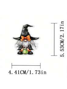 SCXXBSW 50pcs Halloween Cartoon Graffiti Stickers Decorative Water Cups Notebook Luggage Double Transparent Stickers