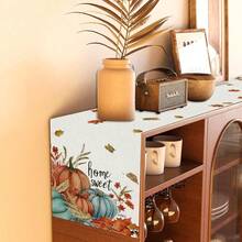1 /108 piezas Camino de mesa de Acción de Gracias con hojas de arce y calabazas - Poliéster decoración estacional para el hogar, cocina y comedor, múltiples tamaños, resistente y duradero centro de mesa con tema de otoño para anfitriones de vacaciones y amantes del otoño - Otoño-F - Ver 5