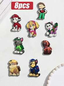 Paw Patrol Paw Patrol-inspirierte DIY Zubehör Dekoration Schuhblume, 26 Arten süßer Paw Patrol PVC Weichgummi Accessoires zur Auswahl. Es wird empfohlen größere Mengen zu bestellen, um Ihre Kreativität voll auszuschöpfen und Ihr