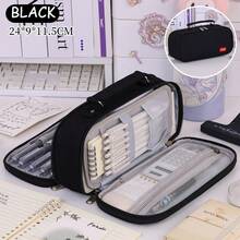 1PC/2PCS 多隔层简约女孩文具盒 - 多功能考试铅笔盒，适合学校使用（高美学设计） - 彩色 - 查看 27